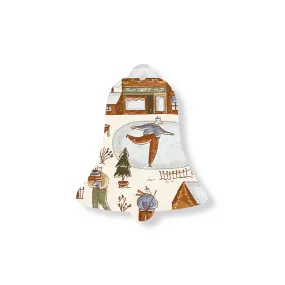 Christmas Decorations BEAR XMAS- Wooden Xmas Bell And Fridge Magnet