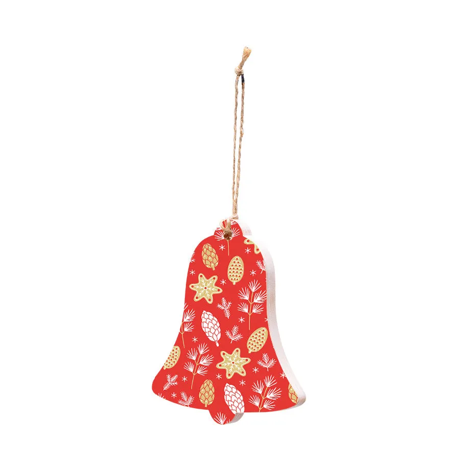 Christmas Decorations COSY- Wooden Xmas Bell And Fridge Magnet