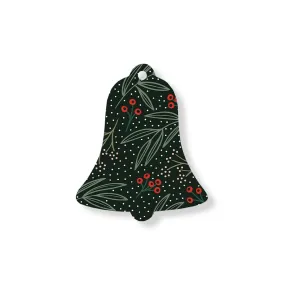 Christmas Decorations EVERGREEN- Wooden Xmas Bell And Fridge Magnet