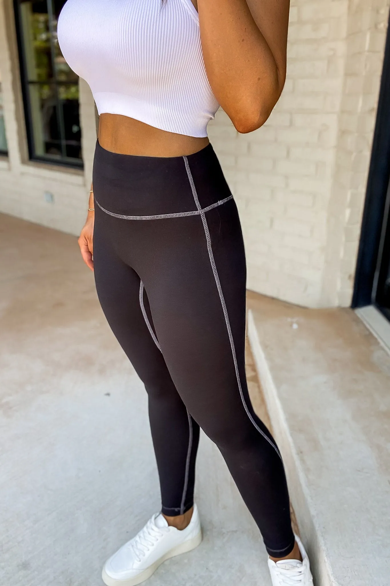 Cozy Comfort Black Brushed Full Length Leggings