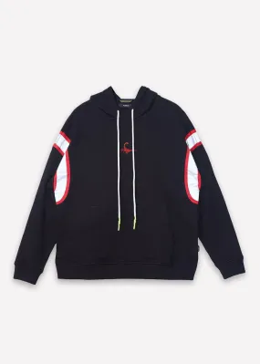 Men's Reflective Pullover Scorpion Hoodie in Black