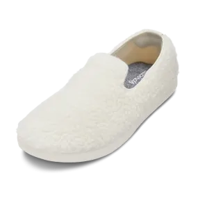 Smallbirds Wool Loungers - Big Kids - Natural White Fluffs (Natural White Sole)