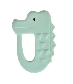 Tikiri Rubber Flat Teether - Crocodile